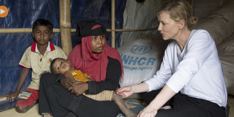 UN agency envoy Cate Blanchett warns of ‘race against time’ as Rohingya refugee camps brace for monsoon rains